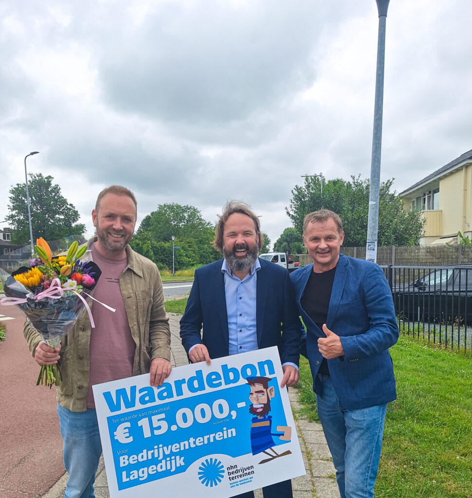 Eerste waardecheque NHNBedrijventerreinen uitgereikt